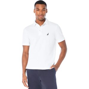 Herre kortærmet Solid Stretch bomuld Pique Polo skjorte