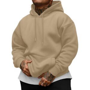 Herre sweatshirt Casual langærmet pullover hoodie Drawstring Collar Kanga Pocket mode Shirts