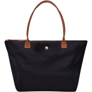 Dame skuldertaske tote taske for Dame, nylon Top-Handle pung, Foldable Weekend Hobo