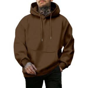 Herre hoodie for Herre Casual Cotton Essentials hoodie pullover langærmet fleece Hooded sweatshirt with Pockets