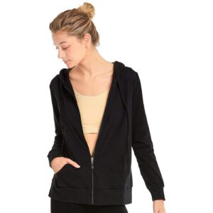 Med lynlås hoodie jakke