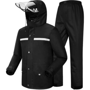 Herre Rain Suit vandtæt jakke and Trouser Suit regnjakke for Herre and Dame Outdoor All-Sport Breathable Anti-storm