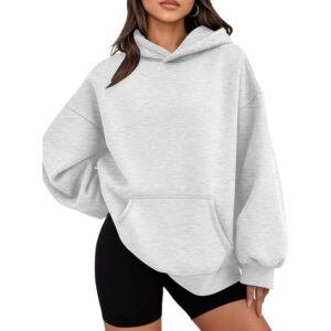 Hoodie for Dame oversize sweatshirt efterår mode outfit 2025 Casual striktrøje top fleece Workout vinter Clothes