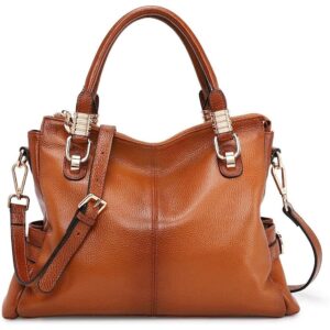 Dame Genuine Leather pung and taske Satchel tote skuldertaske taske