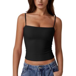 Dame Adjustable Spaghetti Straps ærmeløs Shirts top