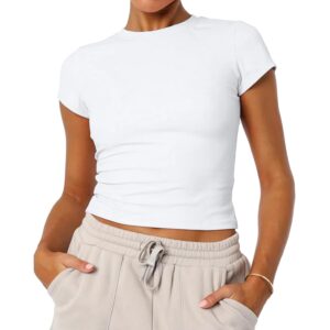 Dame kortærmet rund hals T-Shirts Y2K Cute Going Out Baby T-shirt