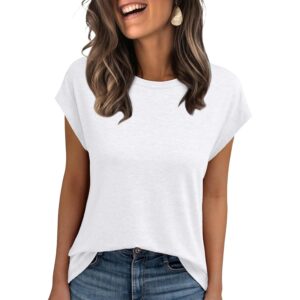 Dame Cap Sleeve Summer T Shirts Business Casual Dressy Spring Fashion Outfits Cute Trendy Clothes 2025 top