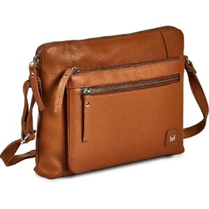 Dame Leather crossbody taske pung Sling Crossover skuldertaske taske