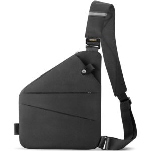 Dame crossbody Travel taske for Dame Herre, Multi-lommer crossbody taske, Slim Sling