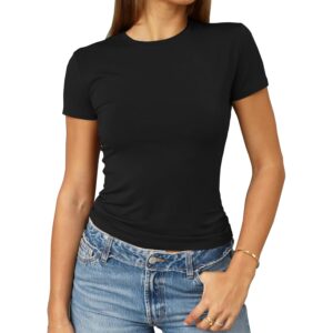 Dame cropped Slim Fit kortærmet Crew Neck Tight T Shirts 2025 top