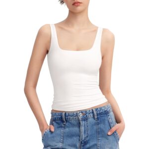 Dame Neck ærmeløs Double Lined Basic Sharp Collection top