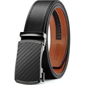 Herre CHAOREN Mens Belt Leather Ratchet Belt - Customizable Fit, Effortless Style (35mm) bælte