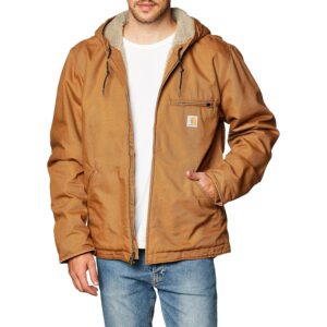 Herre 104392 Washed Duck jakke - Sherpa Lined